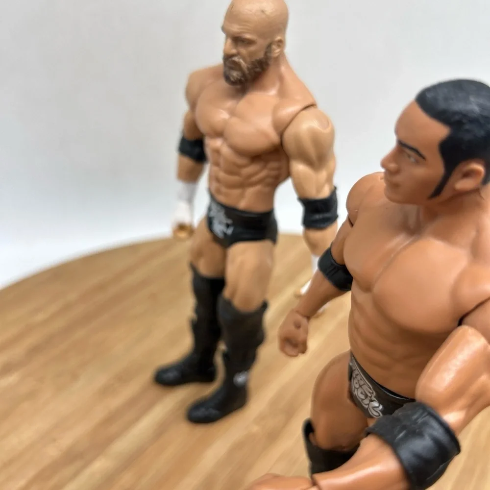 WWE John Cena The Rock Triple H‎ Wrestling Action Figures 7”.